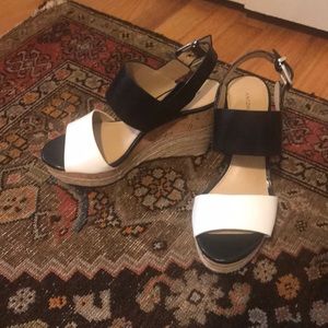 Antonio Melani color block wedges